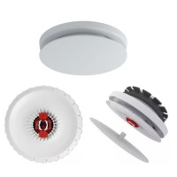Round Ceiling Register with cover, 3-port Supply